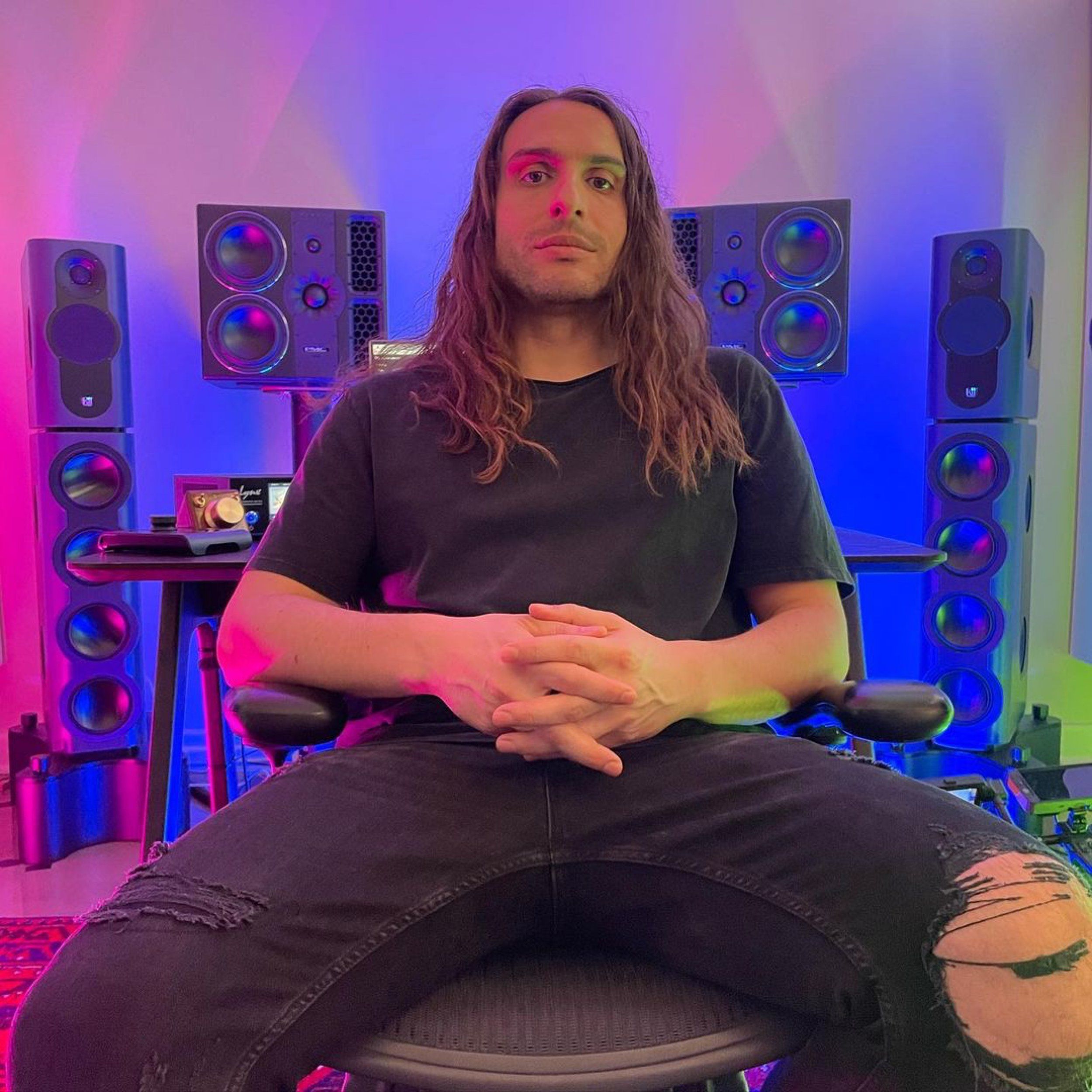 Mastering console and monitors at Mike Tucci Studios